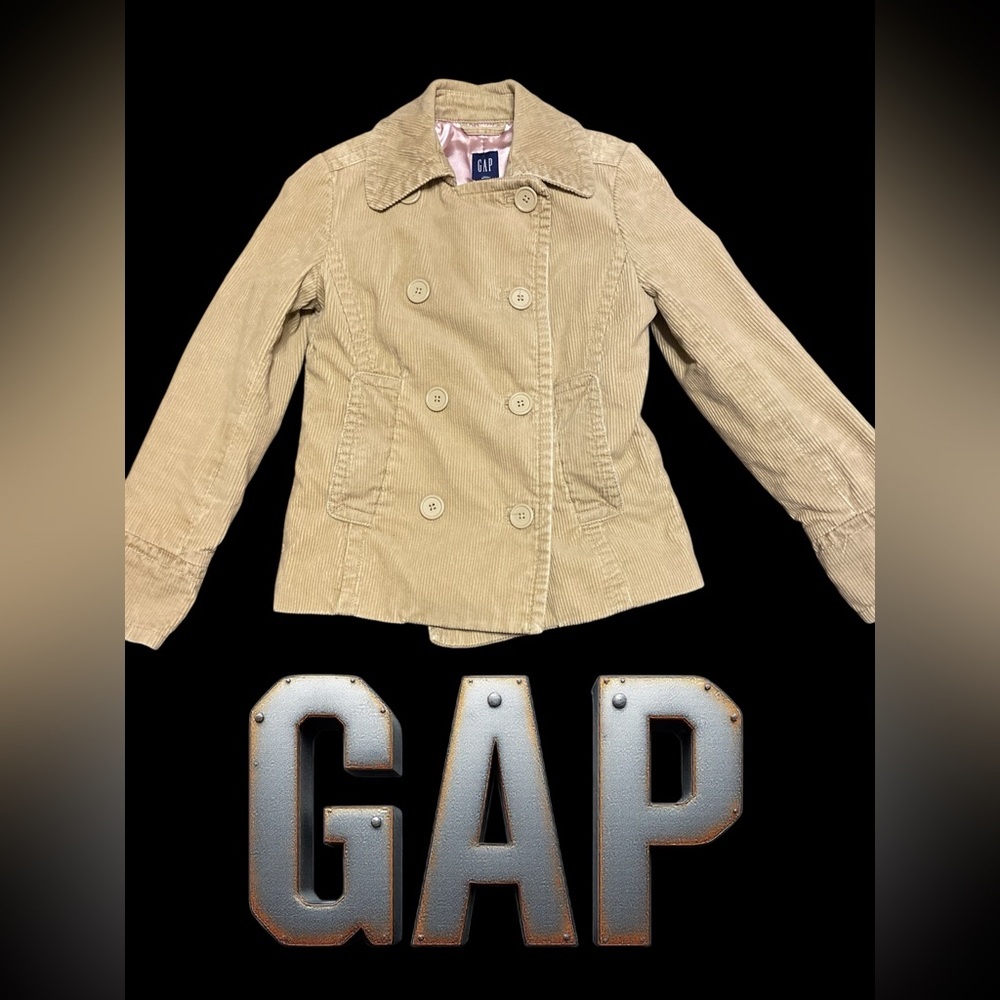 GAP corduroy tan short length jacket size XS